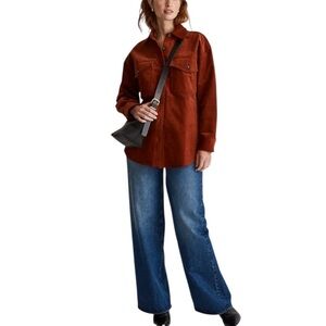 Madewell Corduroy Twill Oversized Shirt Jacket  
XXS